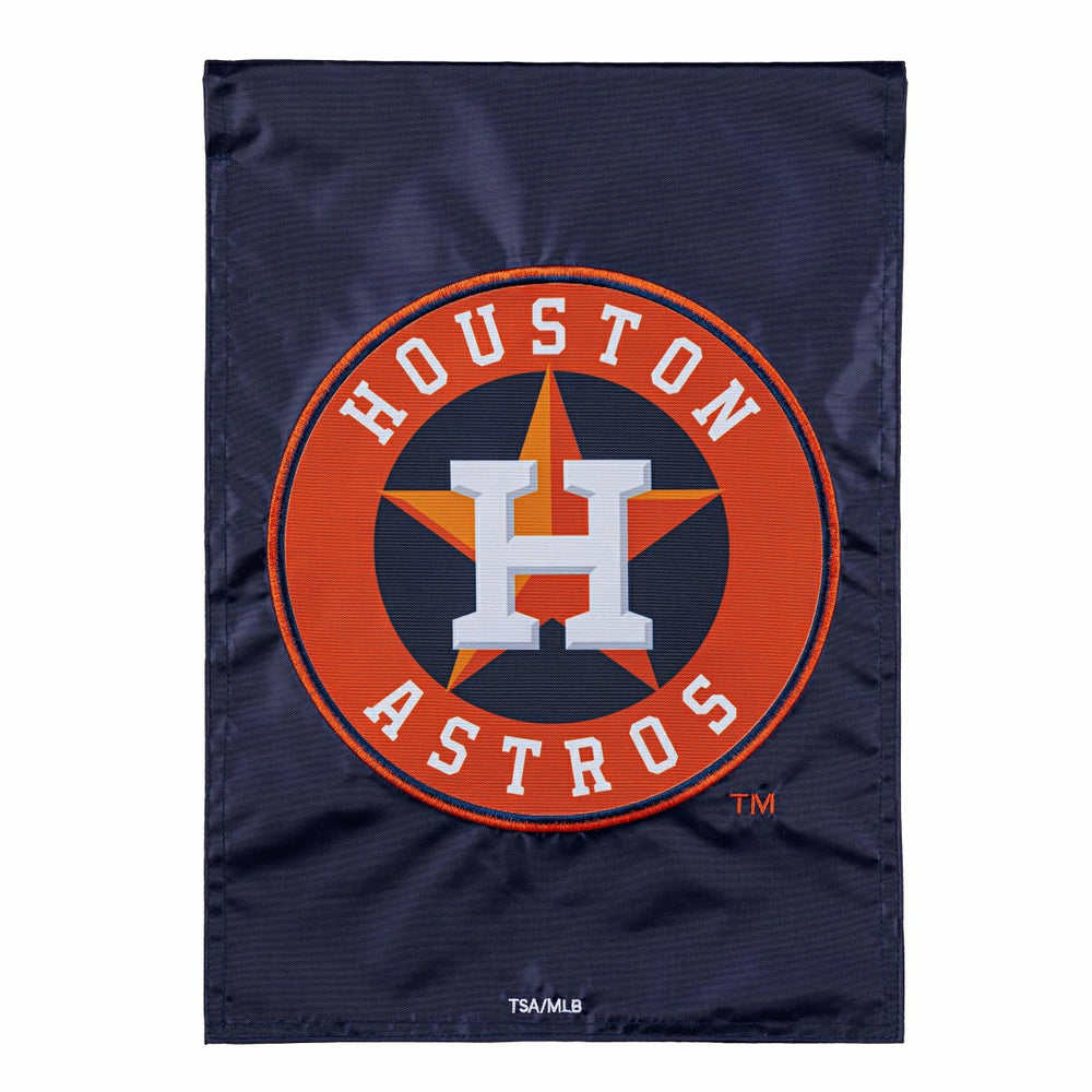 Houston Astros Appliqué Garden Flag - MLB Home