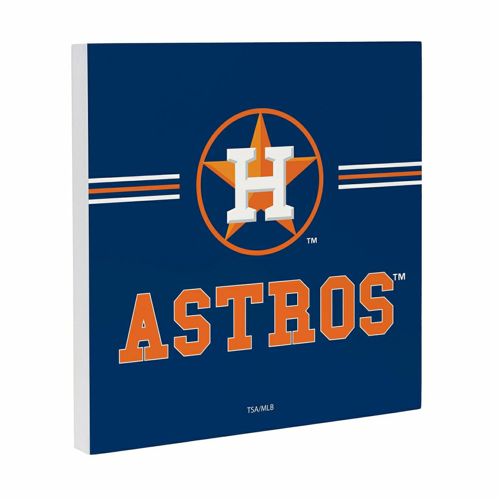 Houston Astros Wood Wall Sign, 12x12 - MLB Home