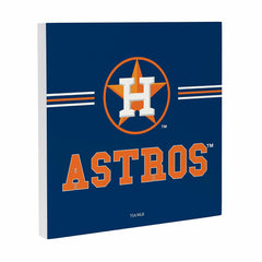 Houston Astros Wood Wall Sign, 12x12 - MLB Home