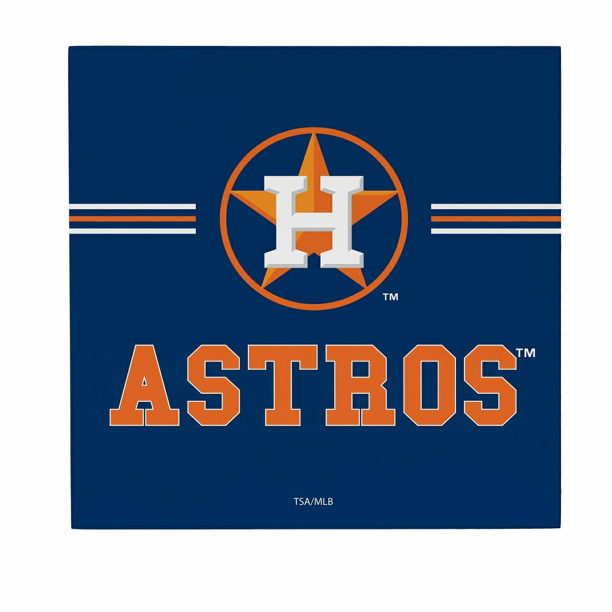 Houston Astros Wood Wall Sign, 12x12 - MLB Home