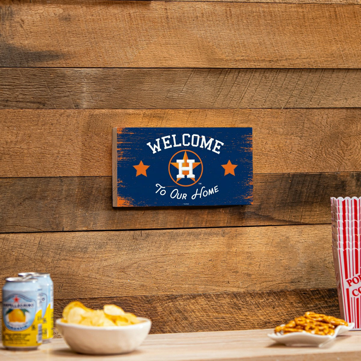 Houston Astros Wood Wall Sign, 6x11 - MLB Home