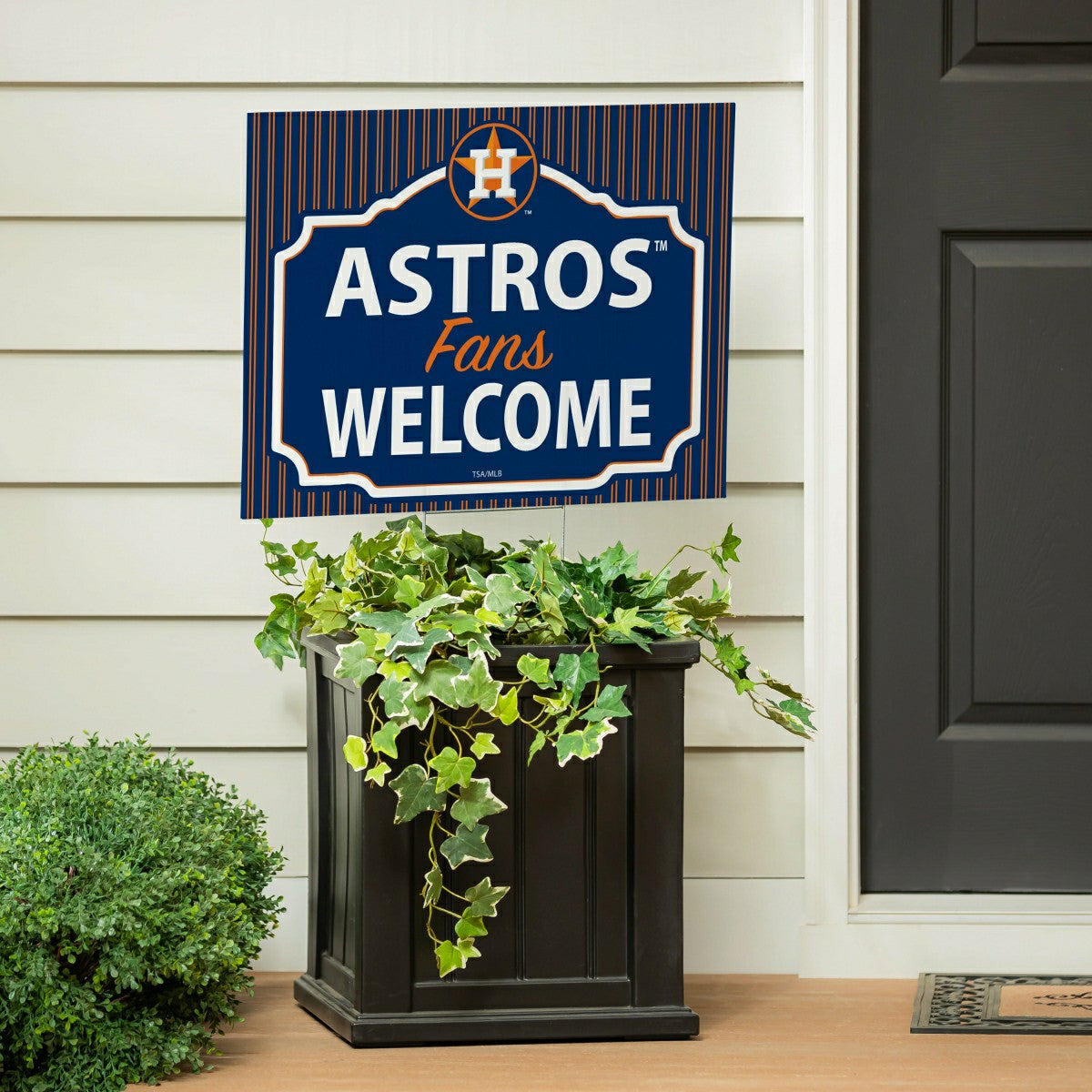 Houston Astros Coroplast Yard Sign, "Fans Welcome" - MLB Home