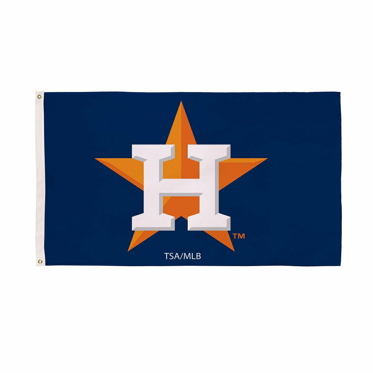Houston Astros Single Sided Flag w/ 2 Grommets, 3'x5' - MLB Home