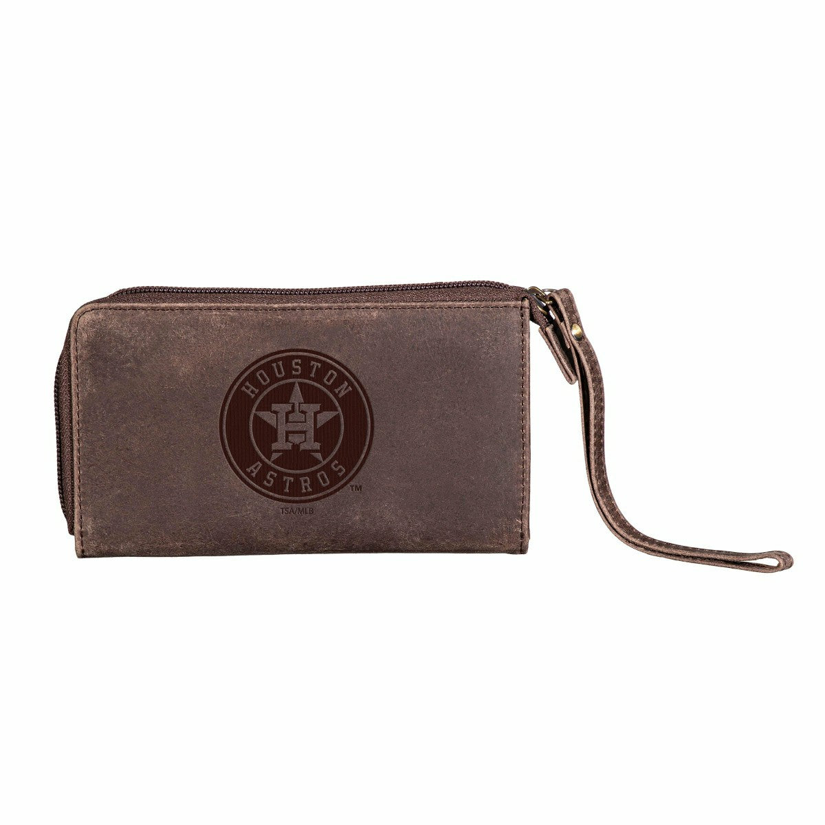 Houston Astros Wristlet Wallet Brown - MLB Home
