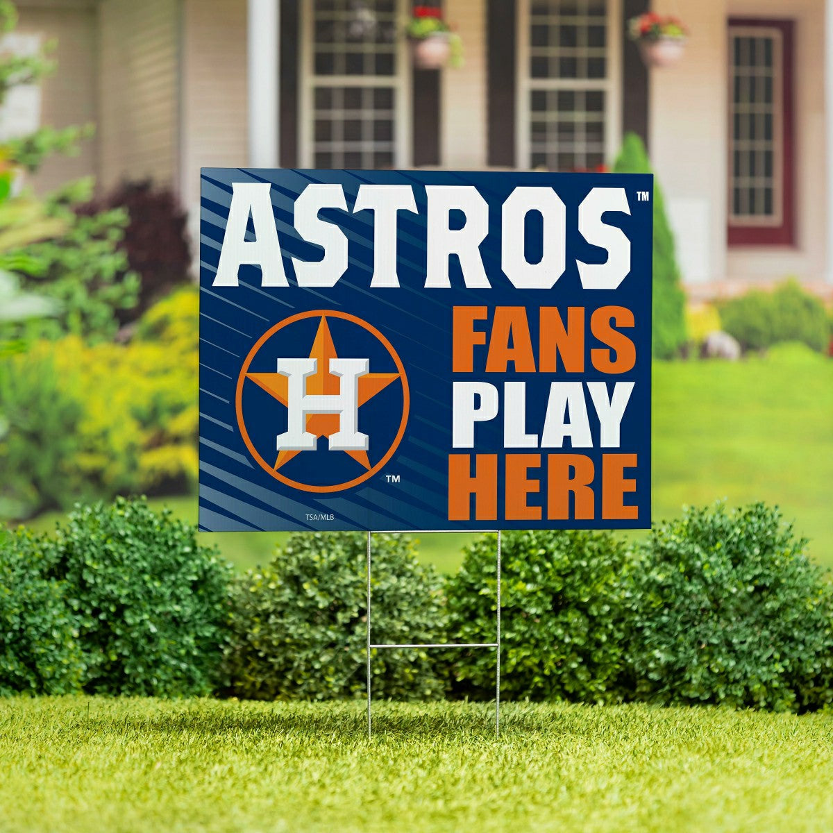 Houston Astros Coroplast Yard Sign "Fans Play Here" - MLB Home