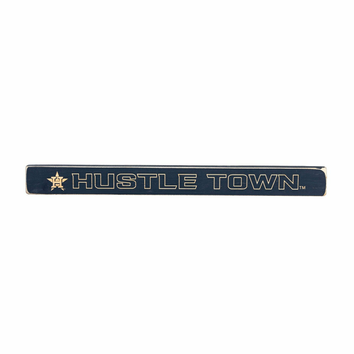 Houston Astros Engraved Wood Sign, 1.5" x 18" - MLB Home