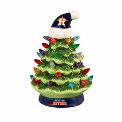 Houston Astros 8" LED Ceramic Christmas Tree - MLB Home
