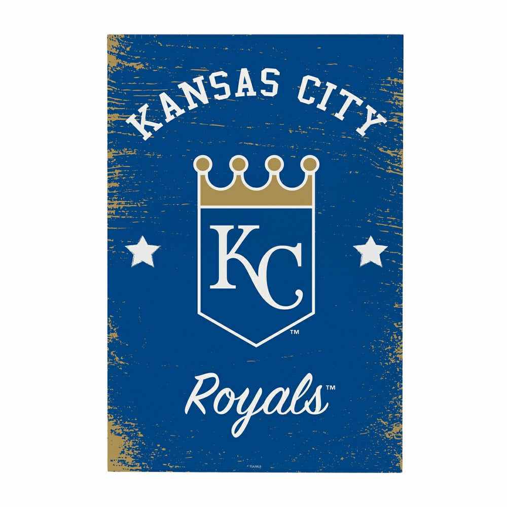 Kansas City Royals Wood Wall Sign, 16x24 - MLB Home
