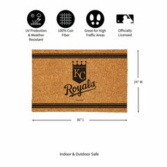 Kansas City Royals Large One Color Coir Mat, 36"x24" - MLB