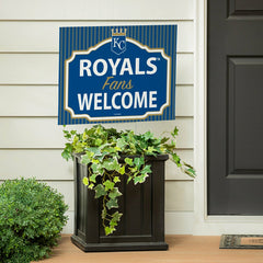 Kansas City Royals Coroplast Yard Sign, "Fans Welcome" - MLB Home