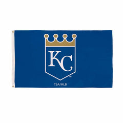 Kansas City Royals Single Sided Flag w/ 2 Grommets, 3'x5' - MLB Home