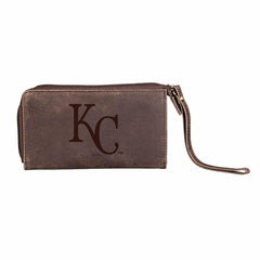 Kansas City Royals Wristlet Wallet Brown - MLB Home