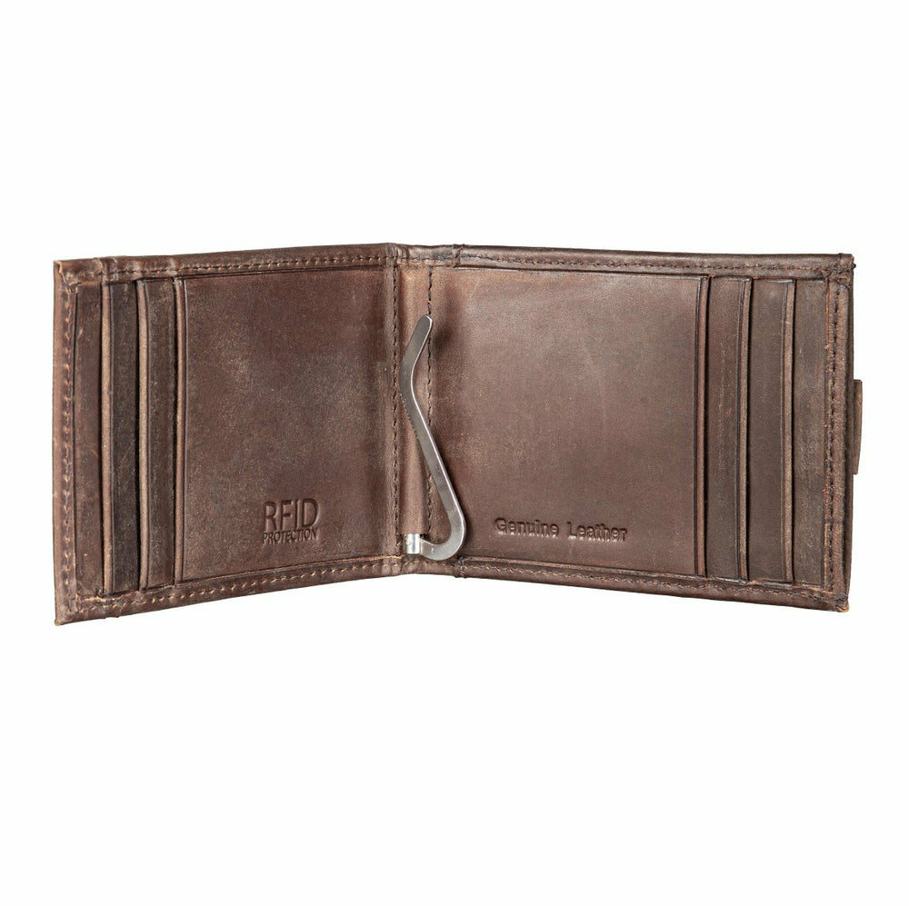 Kansas City Royals Front Pocket Wallet w/ RFID Blocking Brown - MLB Home