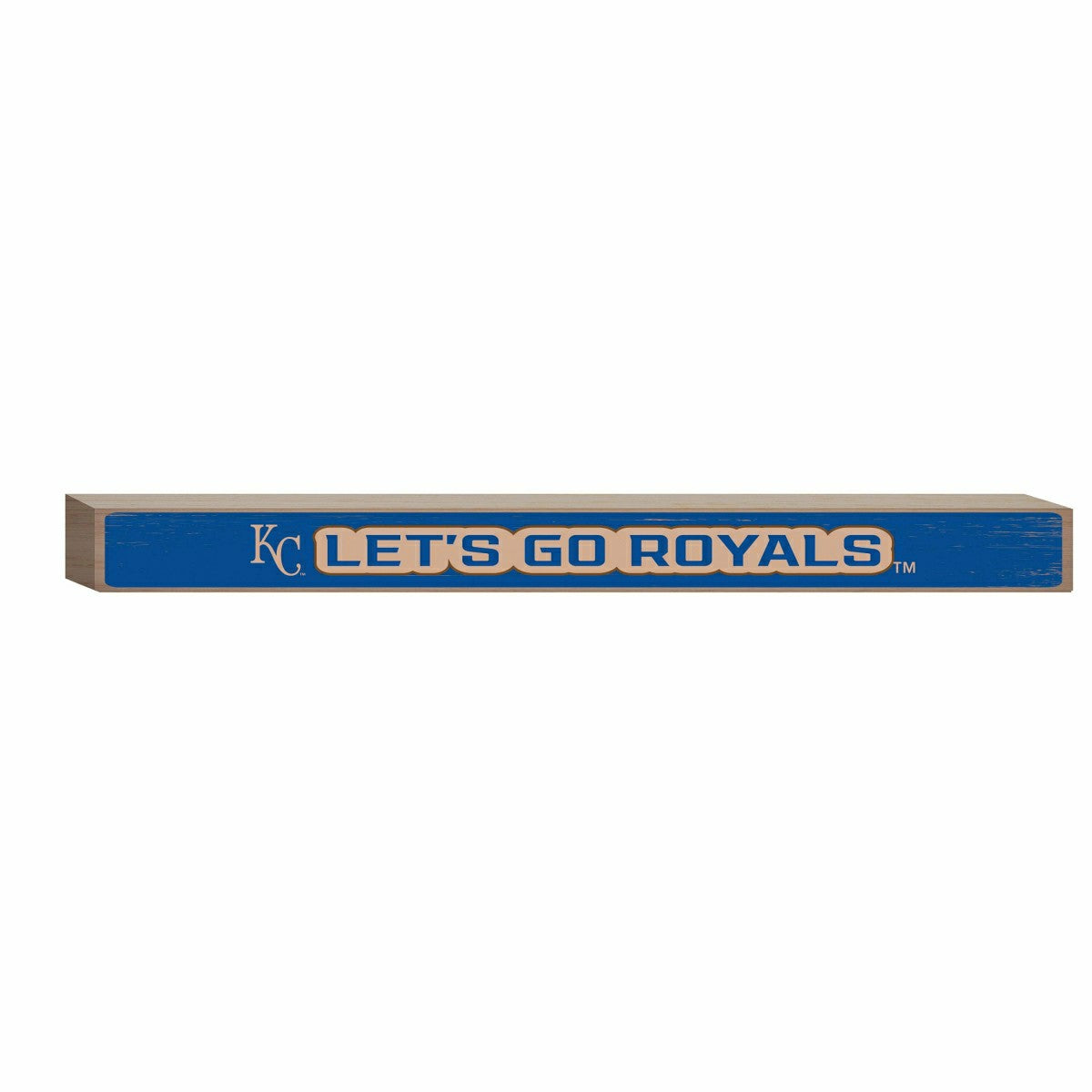 Kansas City Royals Engraved Wood Sign, 1.5" x 18" - MLB Home