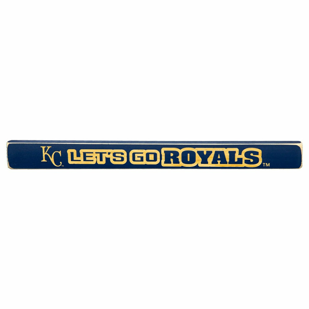 Kansas City Royals Engraved Wood Sign, 1.5" x 18" - MLB Home