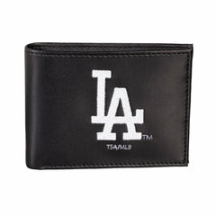 Los Angeles Dodgers Black Bi-Fold Embroidered Wallet w/ RFID Blocking - MLB Home