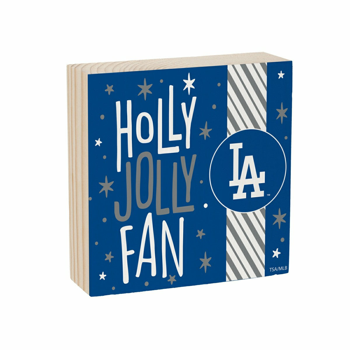 Los Angeles Dodgers Block, Holiday, 6x6 - MLB Home