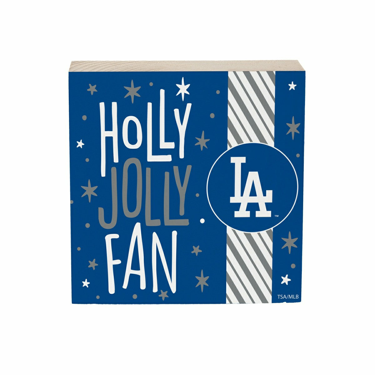 Los Angeles Dodgers Block, Holiday, 6x6 - MLB Home