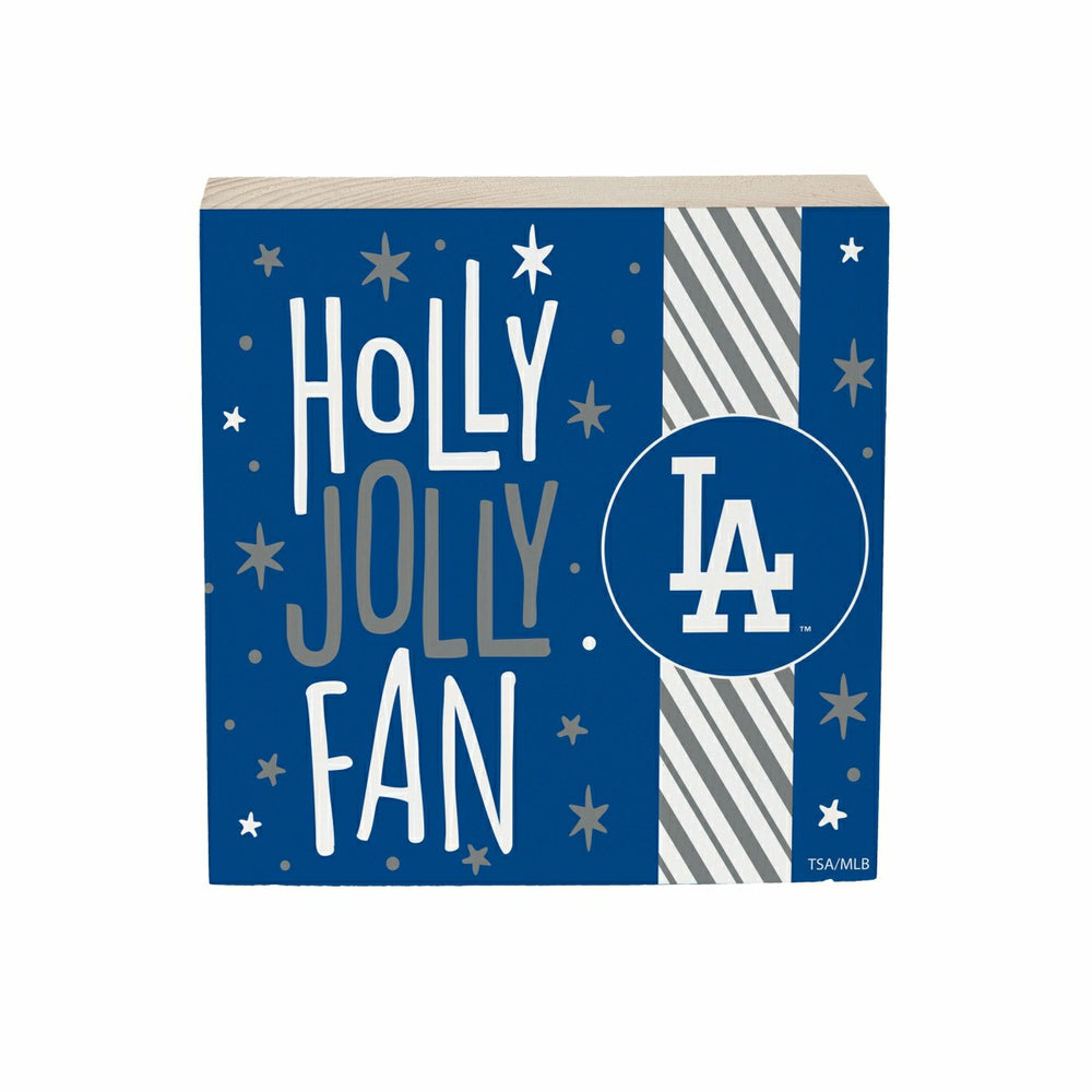 Los Angeles Dodgers Block, Holiday, 6x6 - MLB Home