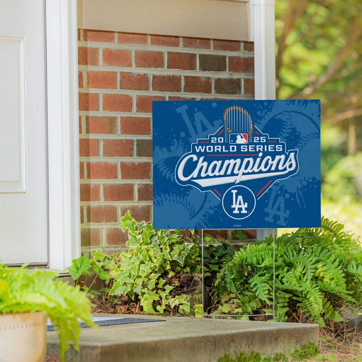 Los Angeles Dodgers, World Series 2025 Cororplast Yard Sign - MLB Home