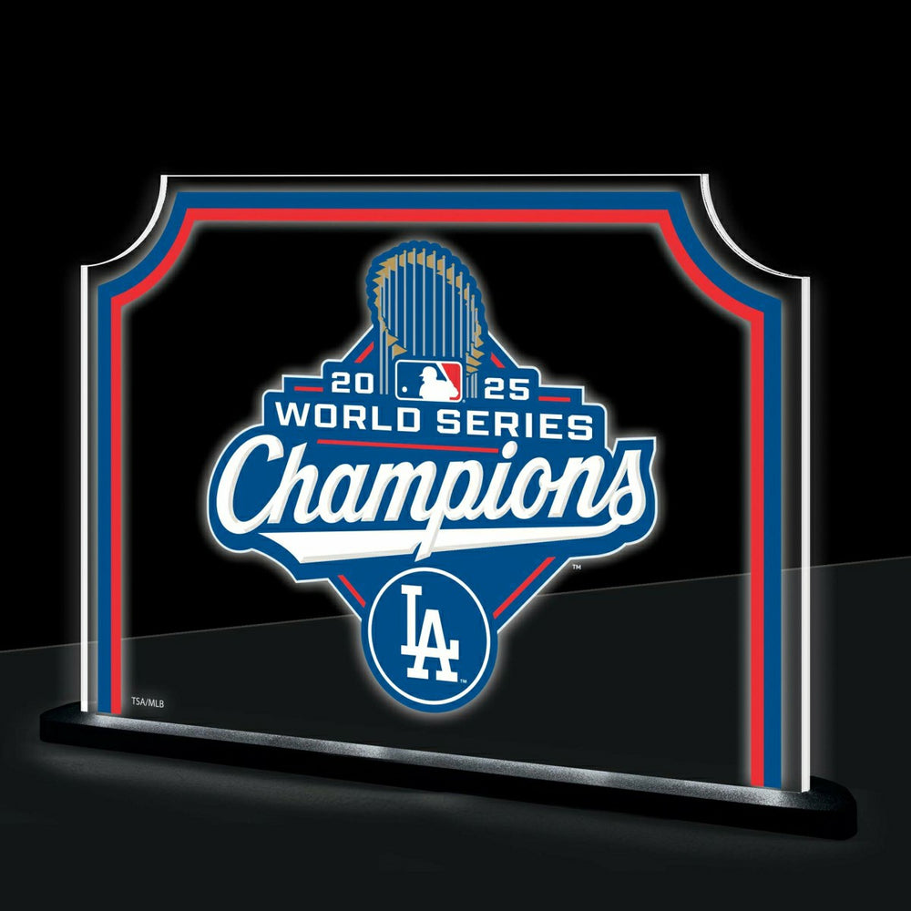 Los Angeles Dodgers, World Series 2025, Rectangle Desklite LED Decor - MLB Home