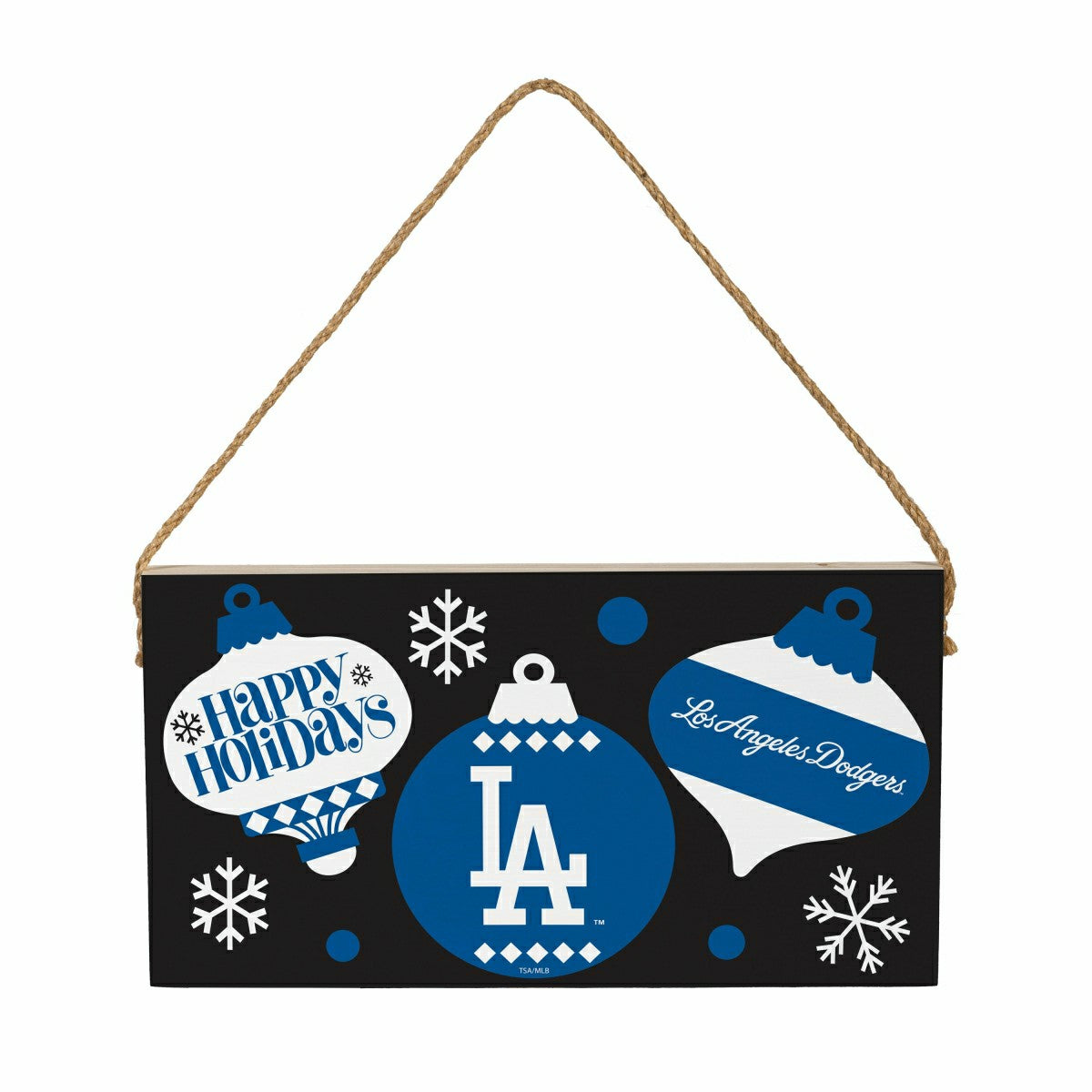 Los Angeles Dodgers Holiday Wood Wall Sign, 6x11 - MLB Home