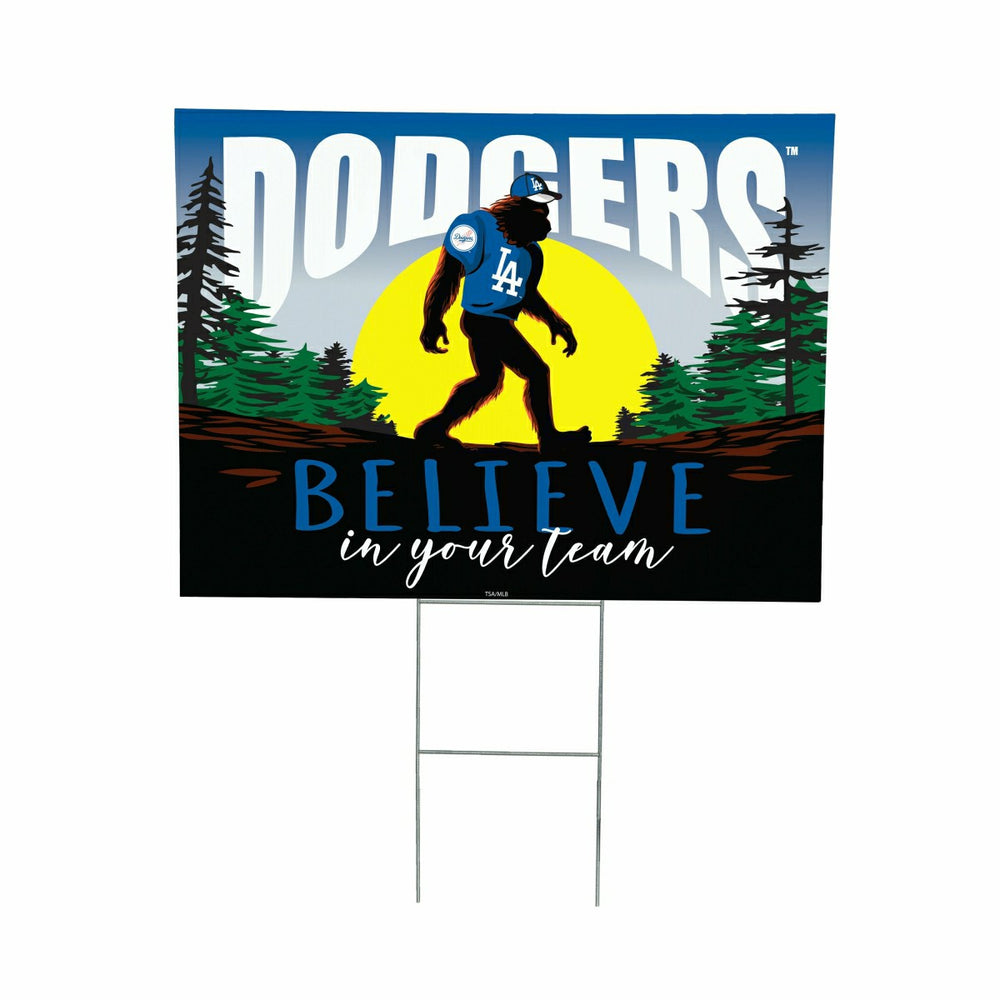 Los Angeles Dodgers Yard Sign, Bigfoot - MLB Home