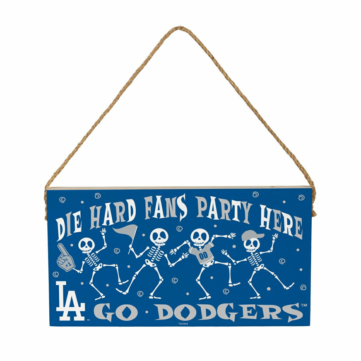 Los Angeles Dodgers Halloween Wood Wall Sign, 6x11 - MLB Home