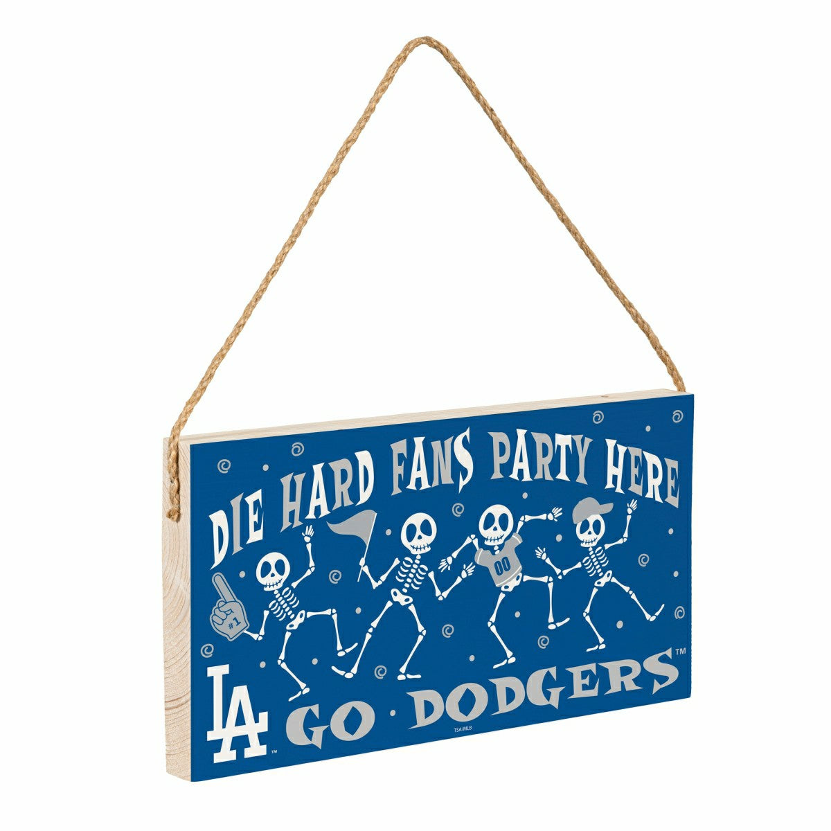 Los Angeles Dodgers Halloween Wood Wall Sign, 6x11 - MLB Home
