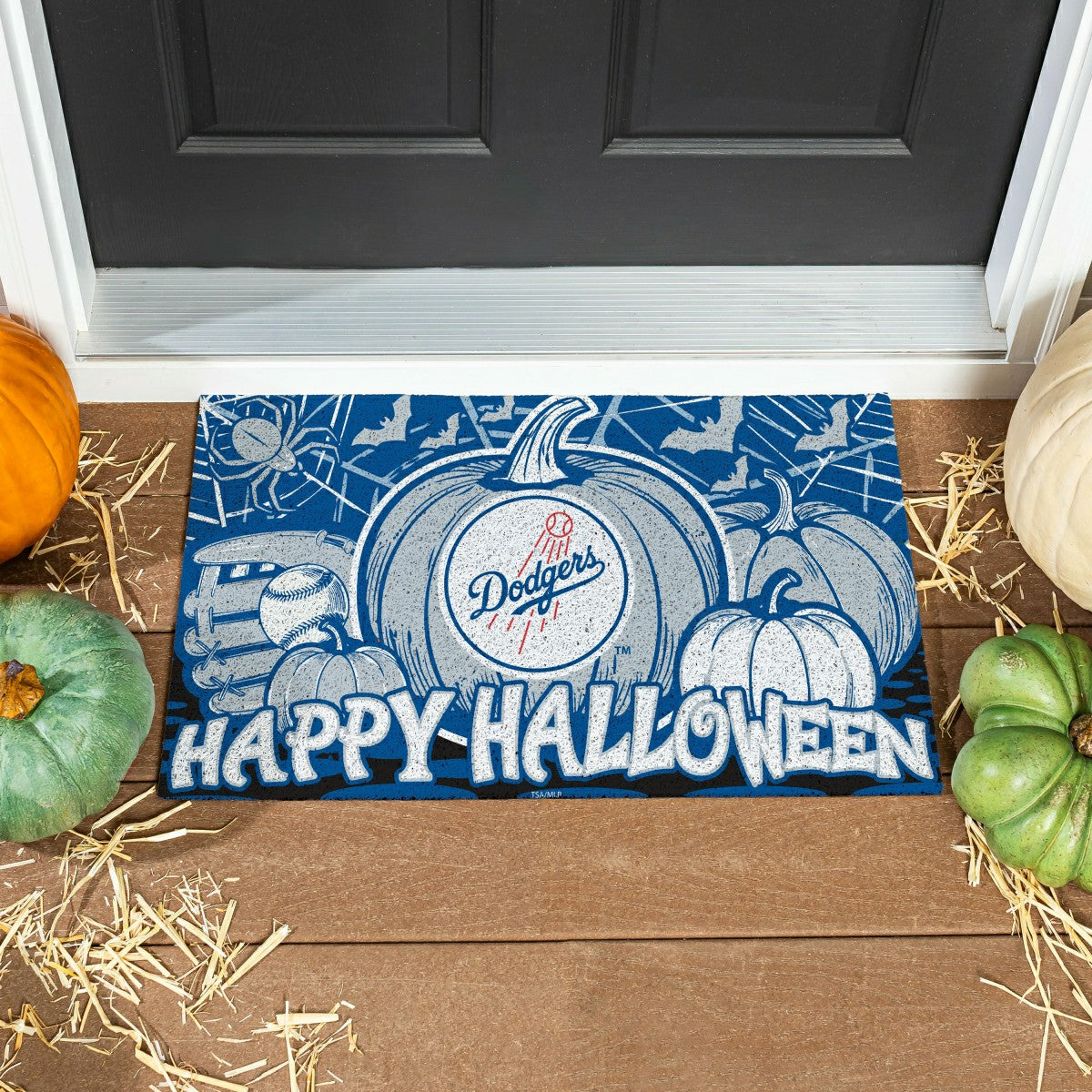 Los Angeles Dodgers Halloween PVC Mat, 28"x16" - MLB