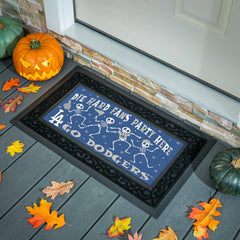 Los Angeles Dodgers Flocked Coir Halloween Sassafras Switch Mat, 22"x1 - MLB