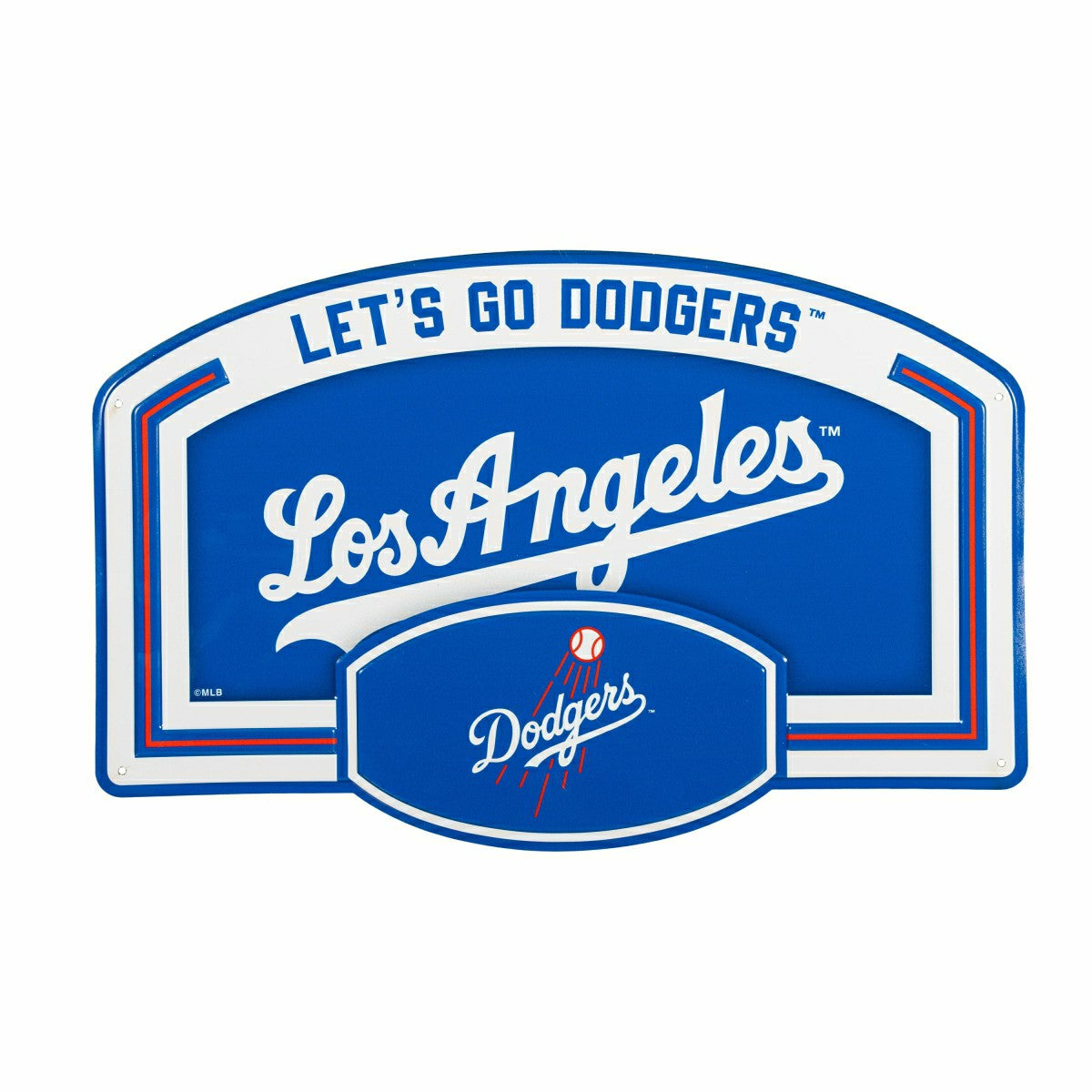 Los Angeles Dodgers USA Embossed Steel Wall Sign, 11" x 17" - MLB Home