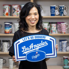 Los Angeles Dodgers USA Embossed Steel Wall Sign, 11" x 17" - MLB Home