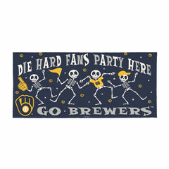 Milwaukee Brewers Flocked Coir Halloween Sassafras Switch Mat, 22"x10" - MLB