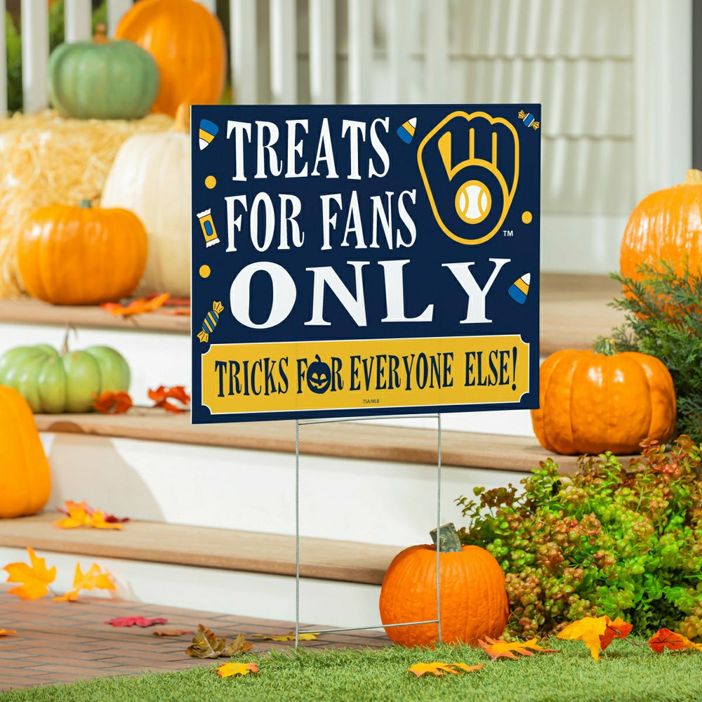 Milwaukee Brewers Yard Sign, Halloween Treats for Fans - MLB Home