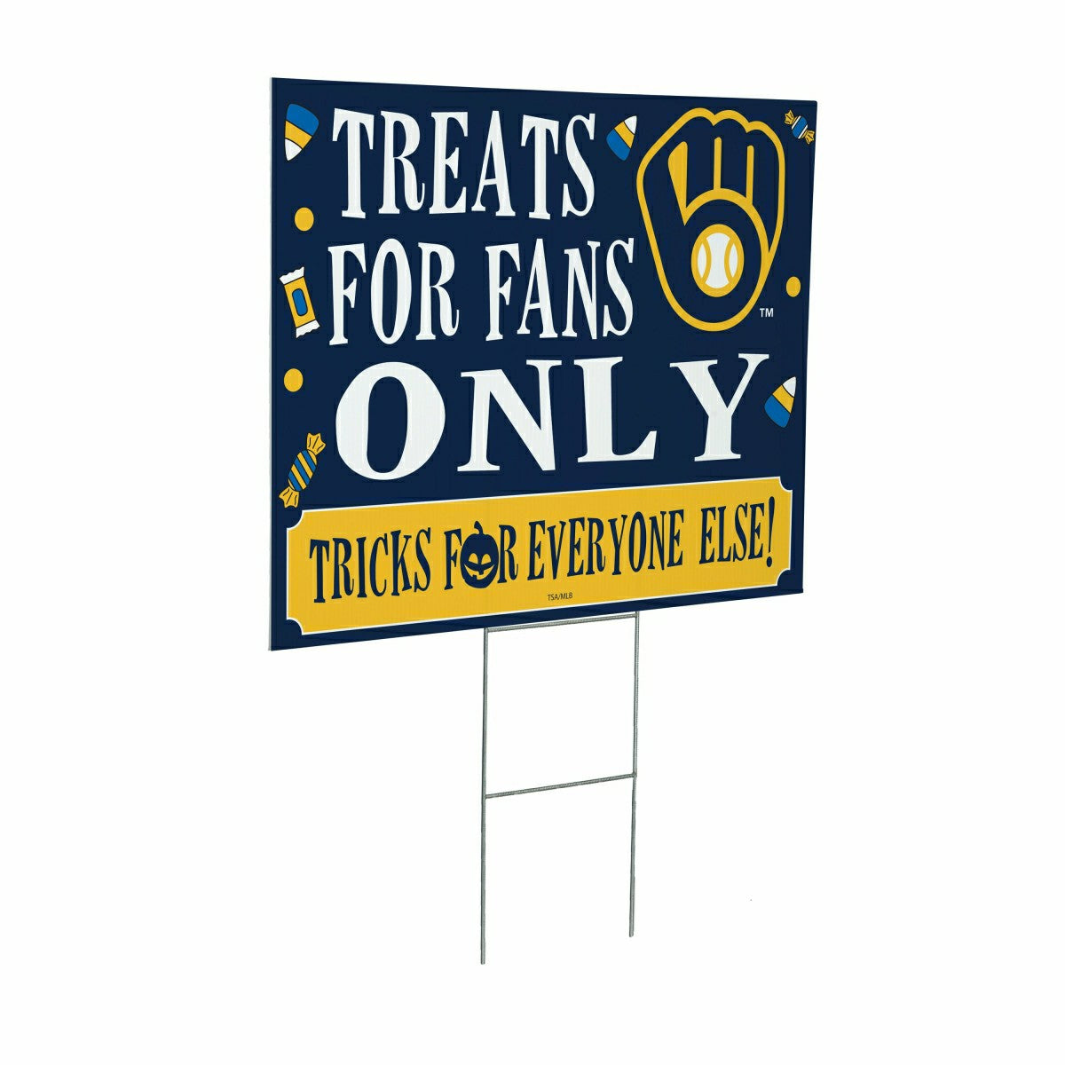 Milwaukee Brewers Yard Sign, Halloween Treats for Fans - MLB Home