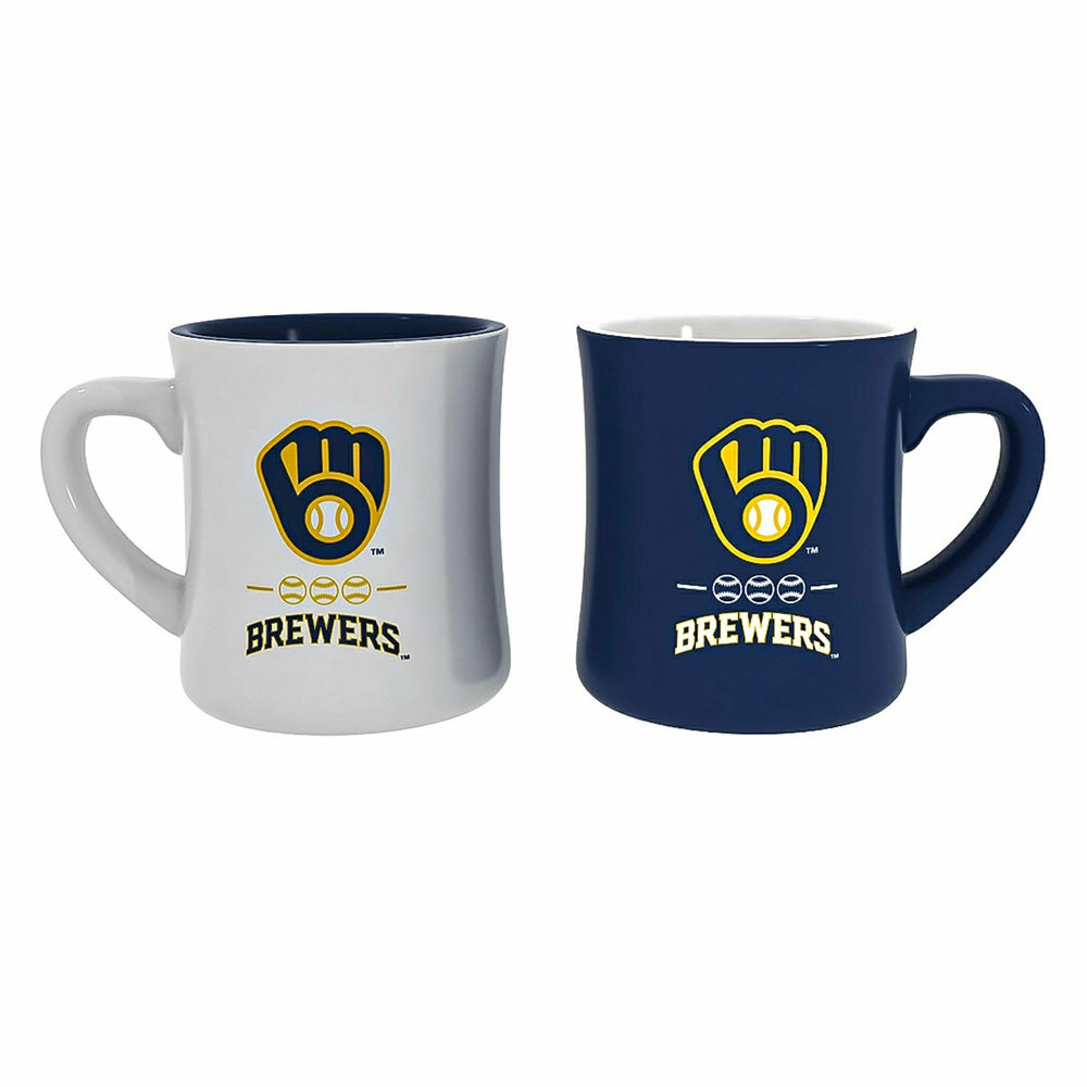 Milwaukee Brewers 10oz Ceramic Cup Set, 2pc - MLB Home