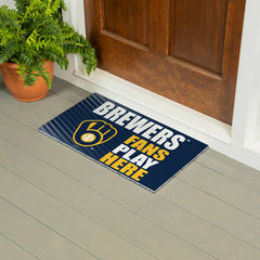 Milwaukee Brewers Fan Mat, 28"x16" - MLB