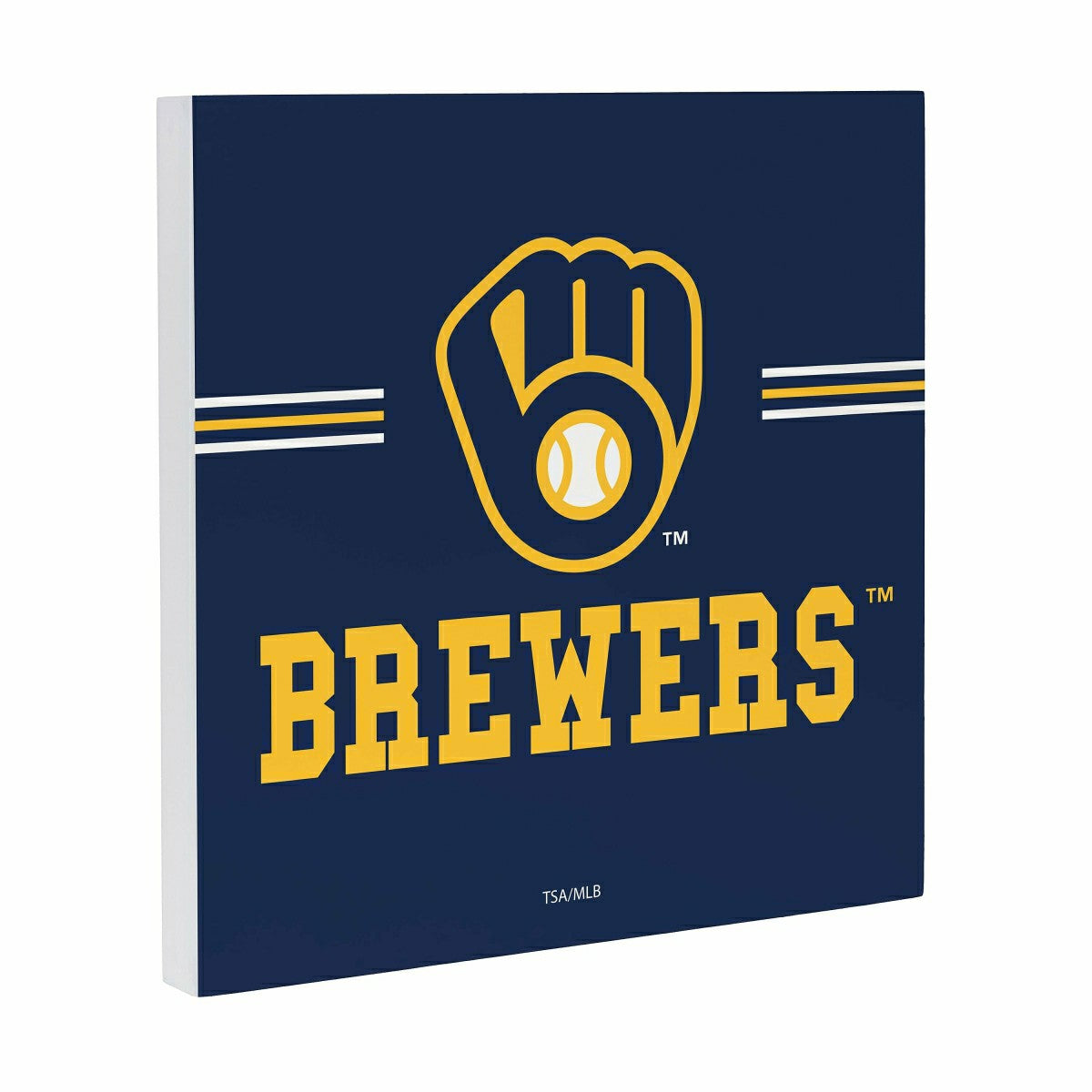 Milwaukee Brewers Wood Wall Sign, 12x12 - MLB Home