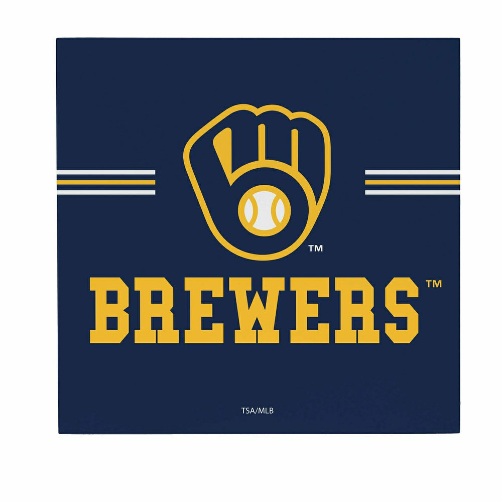 Milwaukee Brewers Wood Wall Sign, 12x12 - MLB Home
