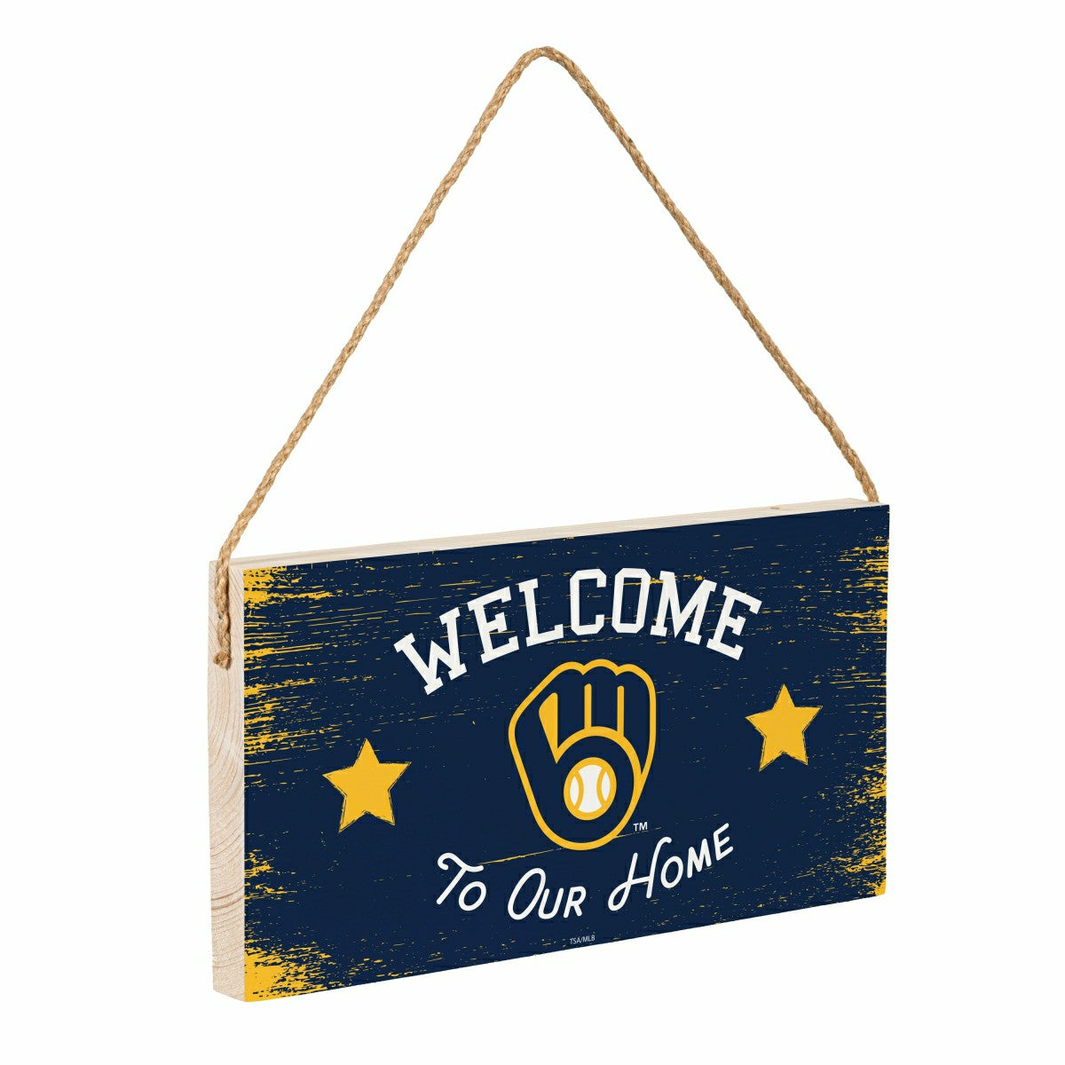 Milwaukee Brewers Wood Wall Sign, 6x11 - MLB Home