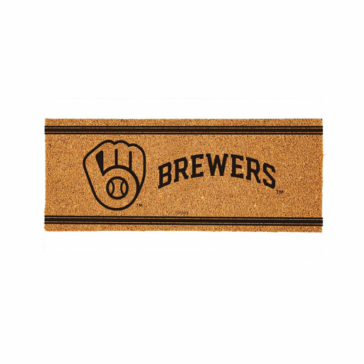 Milwaukee Brewers Extra Large One Color Coir Mat, 60"x24" - MLB
