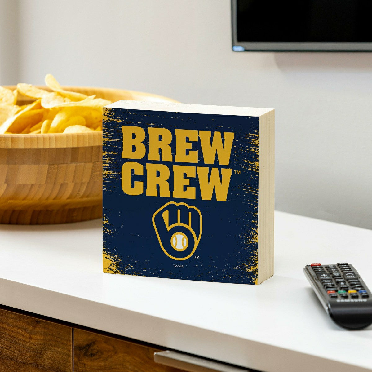 Milwaukee Brewers Plock, Down Home Fans, 6x6 - MLB Home