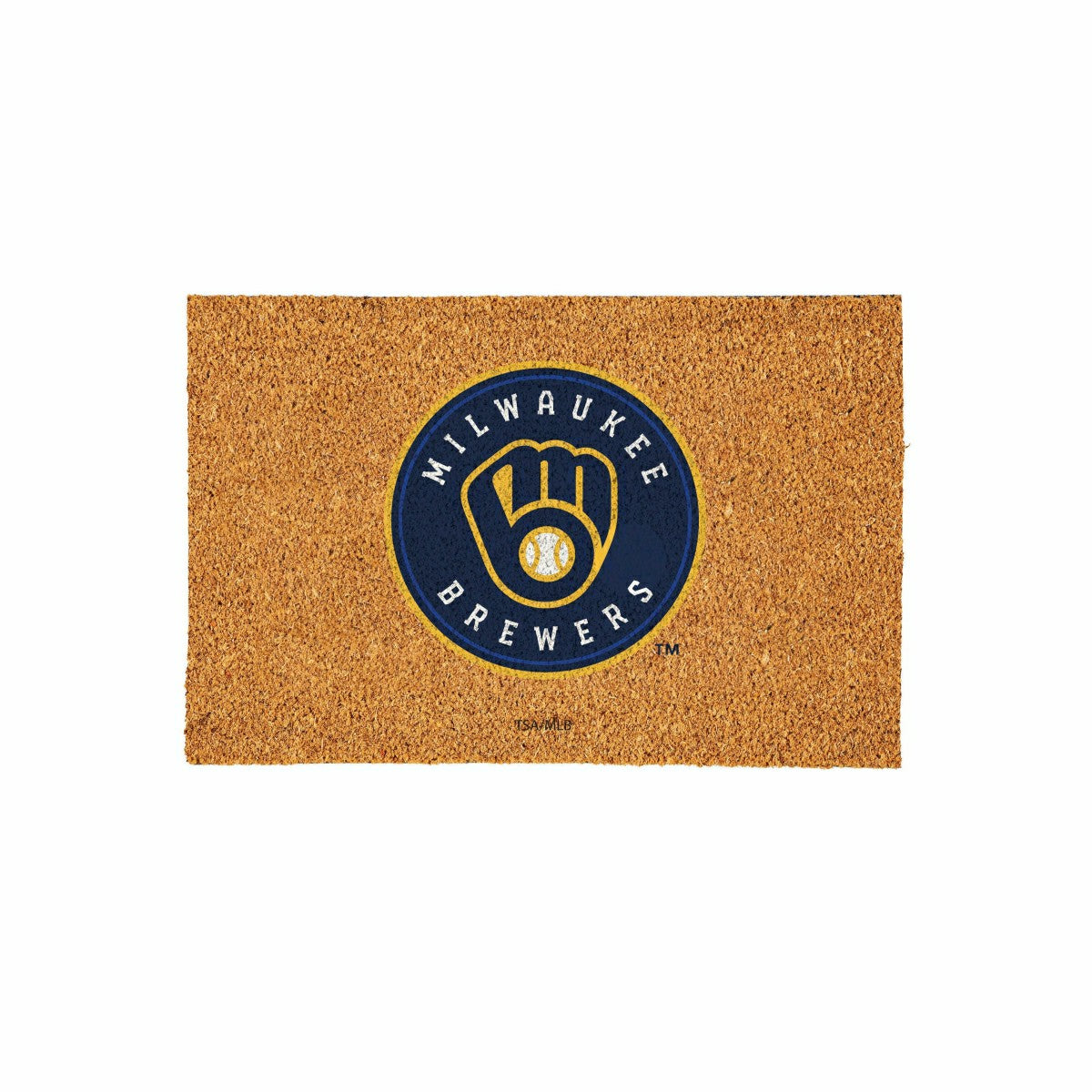 Milwaukee Brewers Large Full Color Coir Mat, 36"x24" - MLB
