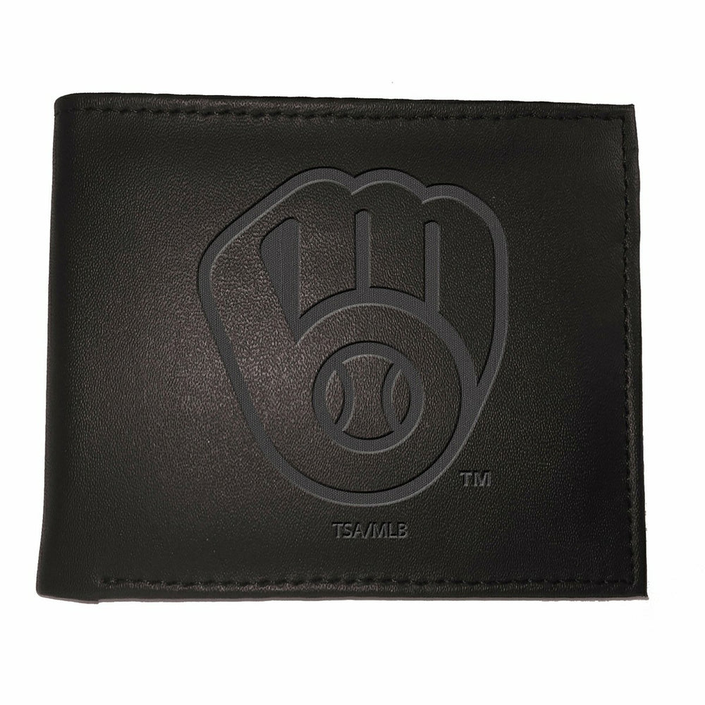Milwaukee Brewers Bi-Fold Wallet Black - MLB Home