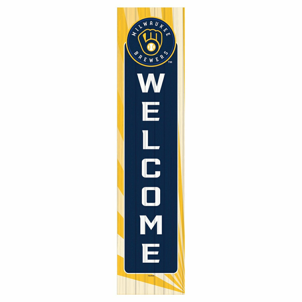 Milwaukee Brewers, Summer Seasonal Leaner, 46" Single Sided - MLB Home