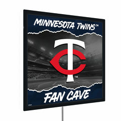 Minnesota Twins 23"H x 23"L LED Wall Decor, Edgelite, Square - MLB Home