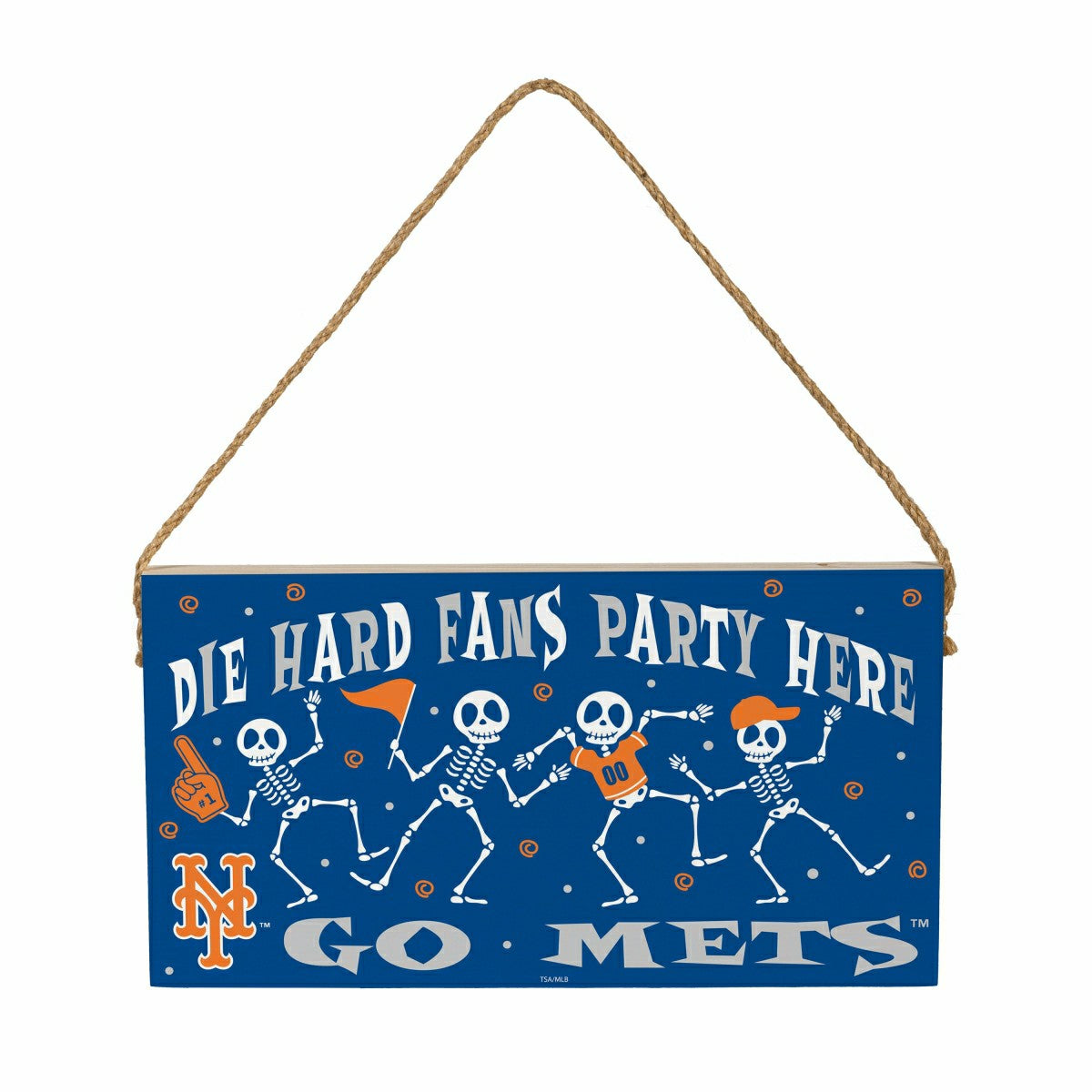 New York Mets Halloween Wood Wall Sign, 6x11 - MLB Home