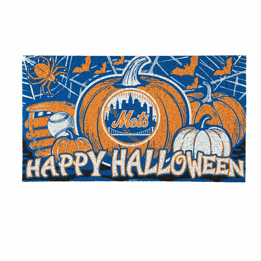 New York Mets Halloween PVC Mat, 28"x16" - MLB