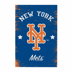 New York Mets Wood Wall Sign, 16x24 - MLB Home
